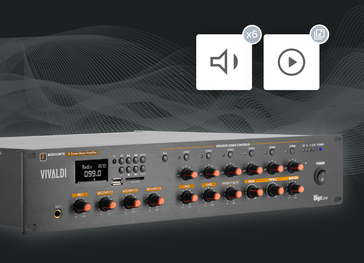 More speakers. More zones. More options.