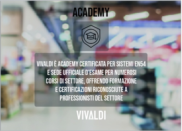 Vivaldi (Elettroniche audio e diffusori) per i sistemi EVAC EN54