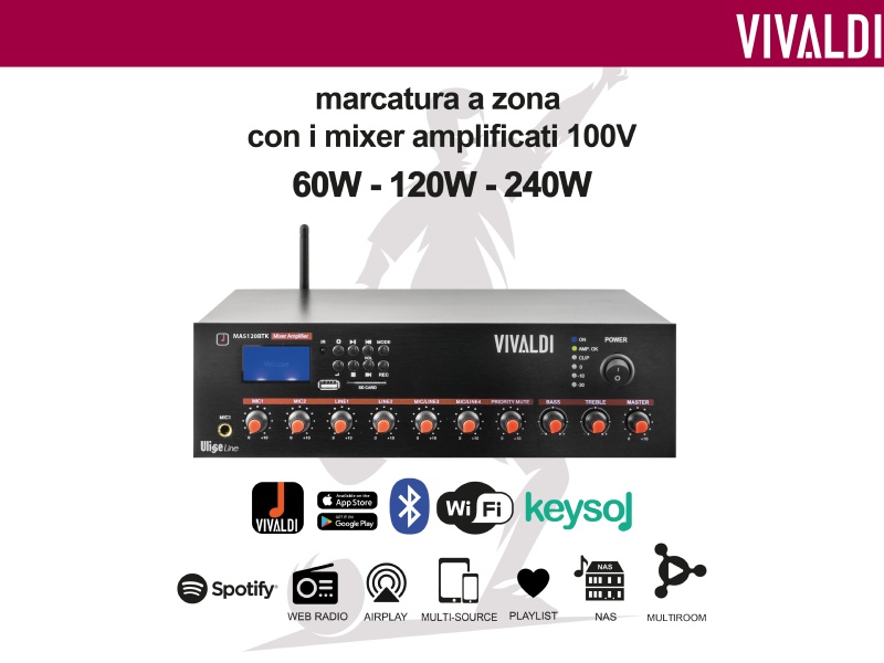 Amplificatori 100V - Serie MA-BTK