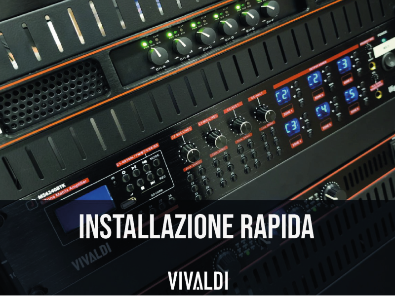 Professional audio systems housed in 42U RACKs.