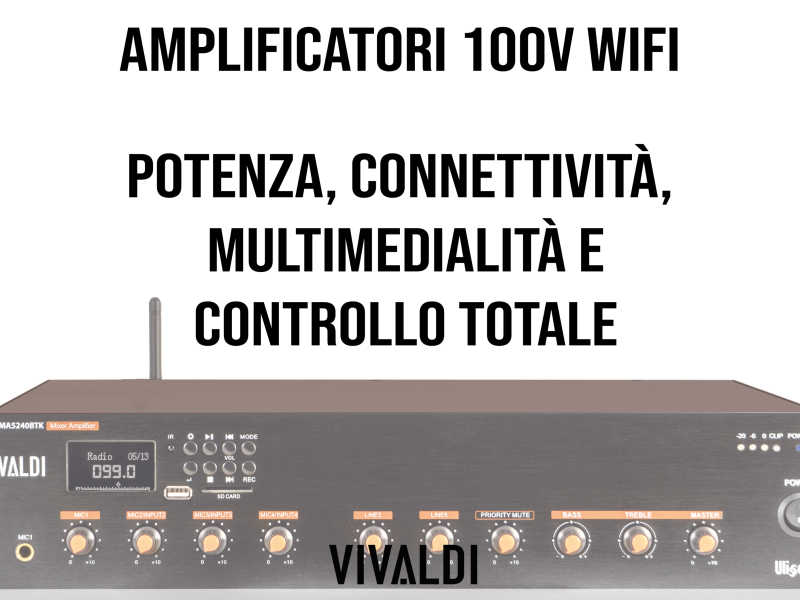 100V WiFi amplifiers designed for professionals.