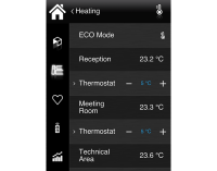 Smart Building control and supervision system, with app control (iOS & Android)