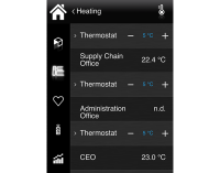 Smart Building control and supervision system, with app control (iOS & Android)