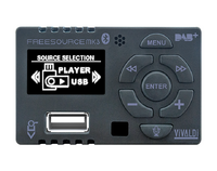 All-in-one flush mount stereo preamplifier and zone controller with multiple sources