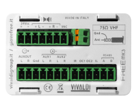 In-wall stand alone amplifier for multiroom audio applications, with Bluetooth, 503-3 modules standard and RS485 control port (Lite)