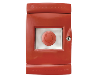 Emergency snap button on red box