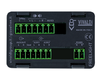 LIGHT variant of the multimedia audio device FREEMK3, all-in-one, stereo amplification, USB and Bluetooth integrated.