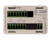 LIGHT variant of the multimedia audio device FREEMK3, all-in-one, stereo amplification, USB and Bluetooth integrated.