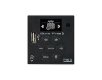 Multiroom stand-alone da parete (standard Europeo, 60mm) con RS485 per integrazioni domotiche, amplificazione stereo, microfono, con radio DAB, radio FM, Usb e Bluetooth integrati