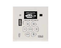 Vivaldi Giove iFREEMK3.W (white color) In-wall stand alone amplifier for multiroom audio applications, with Bluetooth 5.0, DAB+, standard 60mm round or square in-wall electrical box, RS485 control port