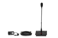 Active microphone station with chime