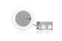 In-ceiling round speaker for EN54 voice evacuation systems