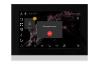 TOUCH version of audio multimedia device, for home automation integration, stereo amplifier, microphone, with integrated sources and player