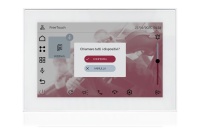 TOUCH version of audio multimedia device, for home automation integration, stereo amplifier, microphone, with integrated sources and player