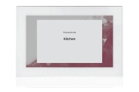 TOUCH version of audio multimedia device, for home automation integration, stereo amplifier, microphone, with integrated sources and player