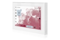 TOUCH version of audio multimedia device, for home automation integration, stereo amplifier, microphone, with integrated sources and player