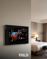 versione TOUCH del dispositivo multimediale audio, per integrazioni domotiche, amplificazione stereo, microfono, con sorgenti e player integrati