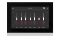 versione TOUCH del dispositivo multimediale audio, per integrazioni domotiche, amplificazione stereo, microfono, con sorgenti e streamer integrato