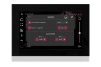 versione TOUCH del dispositivo multimediale audio, per integrazioni domotiche, amplificazione stereo, microfono, con sorgenti e streamer integrato