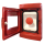 Emergency snap button on red box