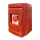 Emergency snap button on red box