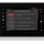 TOUCH version of audio multimedia device, for home automation integration, stereo amplifier, microphone, with integrated sources and player